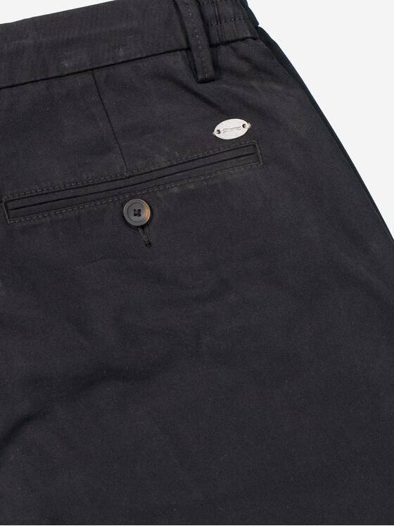 engbers Herren Chino mit Tunnelzug Schwarz 38114