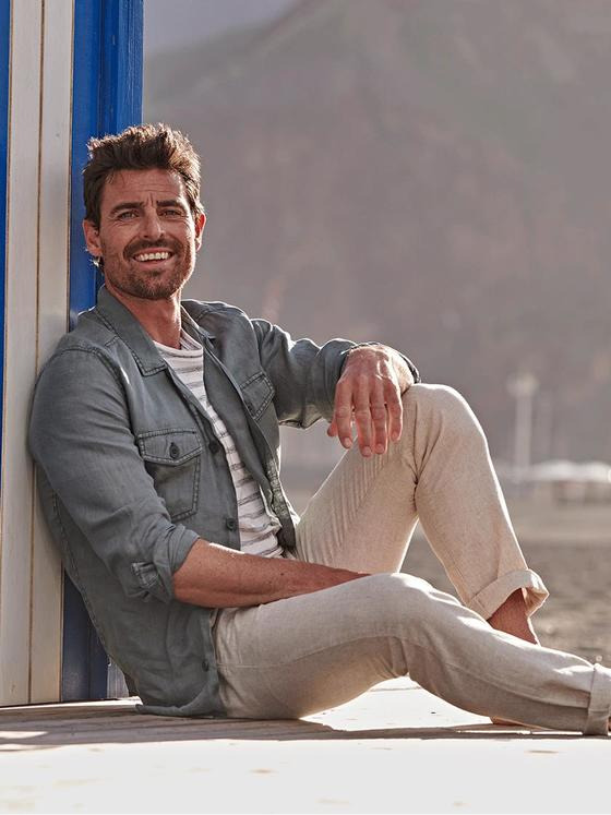 engbers Herren Chino regular Sand 34822