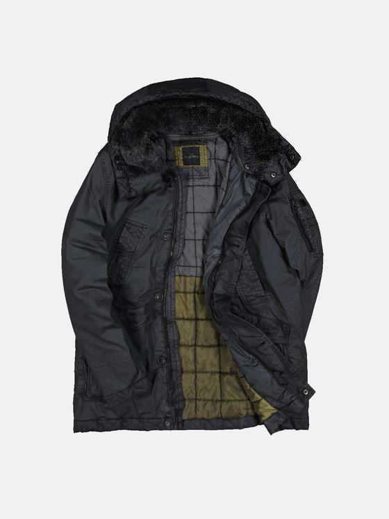 engbers Herren Jacke lang Anthrazit 32304