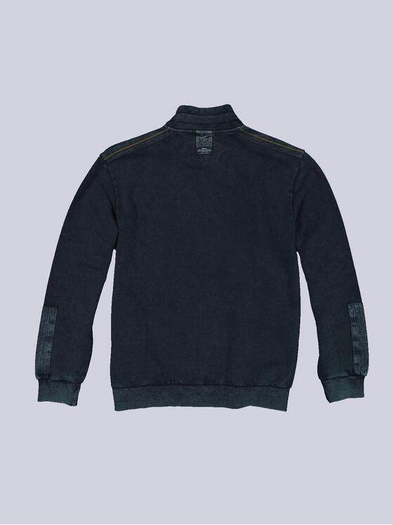 engbers Herren Sweatjacke mit Stehkragen Blau 36148