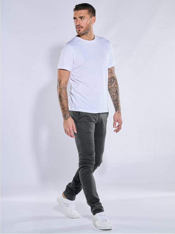 emilio adani Herren Chino regular Schwarz 37207