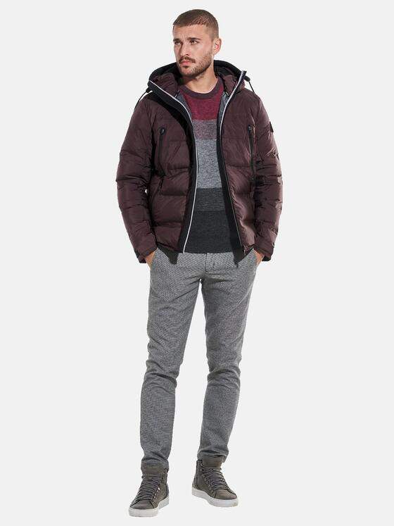 emilio adani Herren Jacke mit wasserdichten Zippern Rot 32252