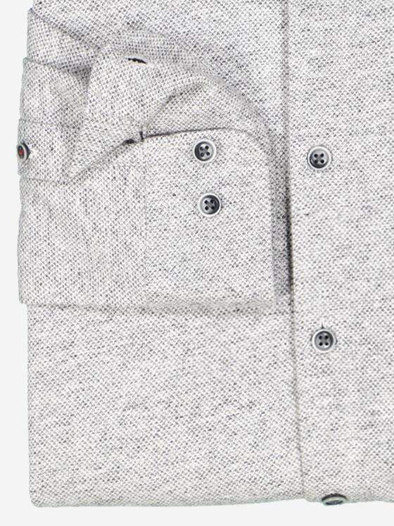 engbers Herren Langarm-Hemd slim fit Silbergrau 37842