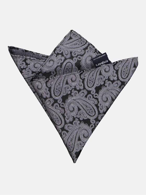 engbers Herren Einstecktuch mit Paisleymuster Schwarz 34002