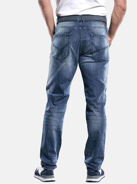 engbers Herren Helle komfortable Sommer-Jeans mit authentischer Waschung Blau 29703