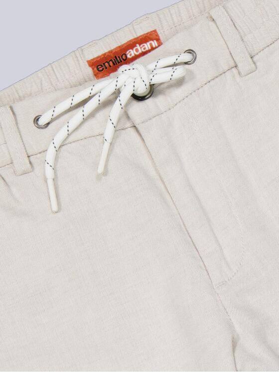 emilio adani Herren Chino aus Leinen Beige 38613