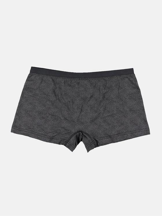 emilio adani Herren Formbeständige Boxershorts mit stylischem Muster Schwarz 30068