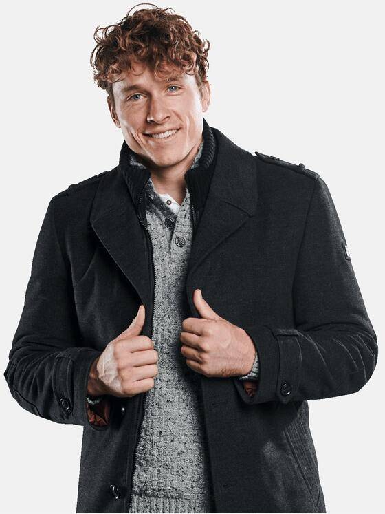 engbers Herren Kurzmantel Schwarz 30767