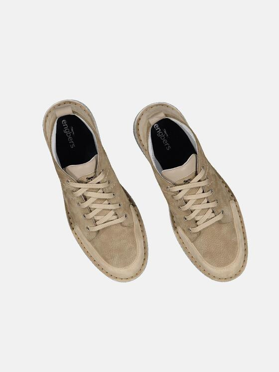 engbers Herren Halbschuh atmungsaktiv Beige 34417