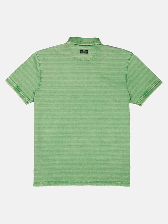 engbers Herren Polo-Shirt gestreift Grün 34528