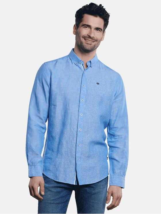 engbers Herren Hemd uni Hellblau 31292