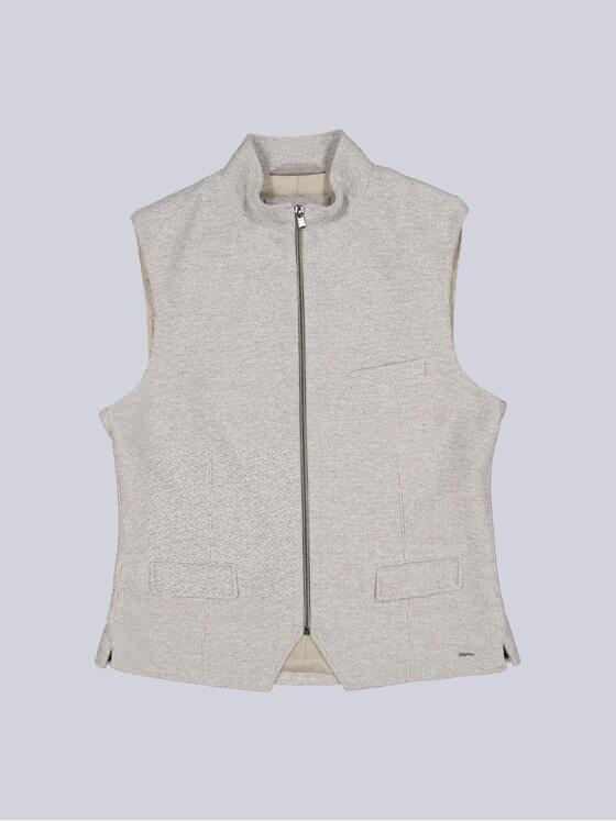 engbers Herren Sakko-Weste mit Zipper Beige 40024