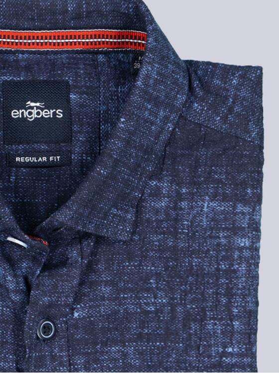 engbers Herren Kurzarm-Hemd regular Marineblau 38497