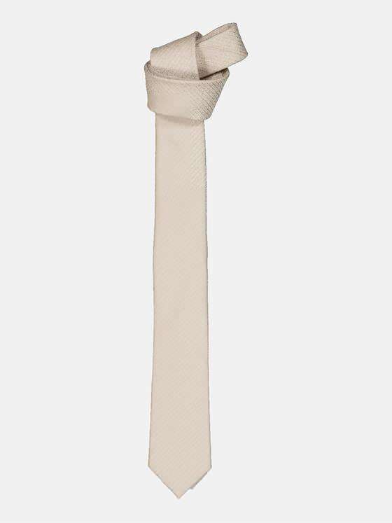 emilio adani Herren Krawatte strukturiert Beige 34721