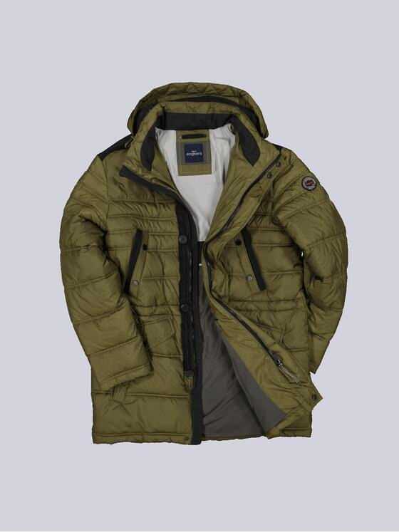engbers Herren Steppjacke mit abnehmbarer Kapuze Grün 35533
