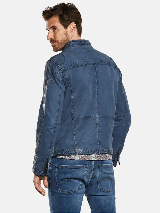 engbers Herren Lederjacke regular Blau 34213