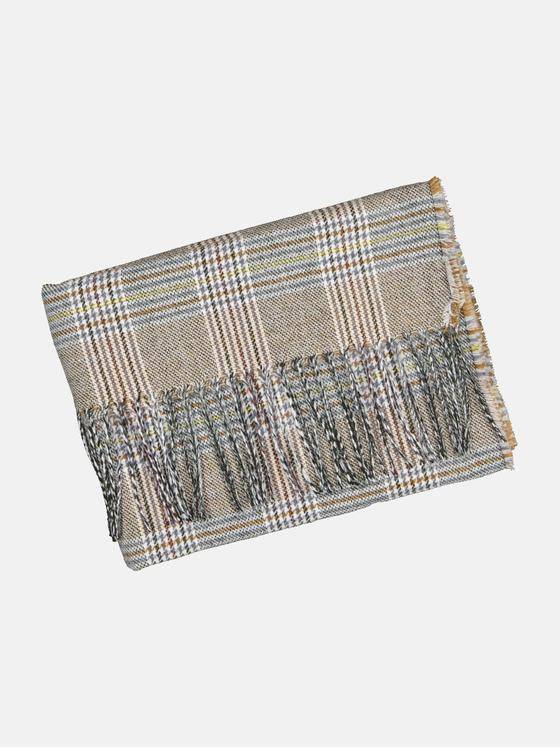 emilio adani Herren Schal gemustert Beige 35870