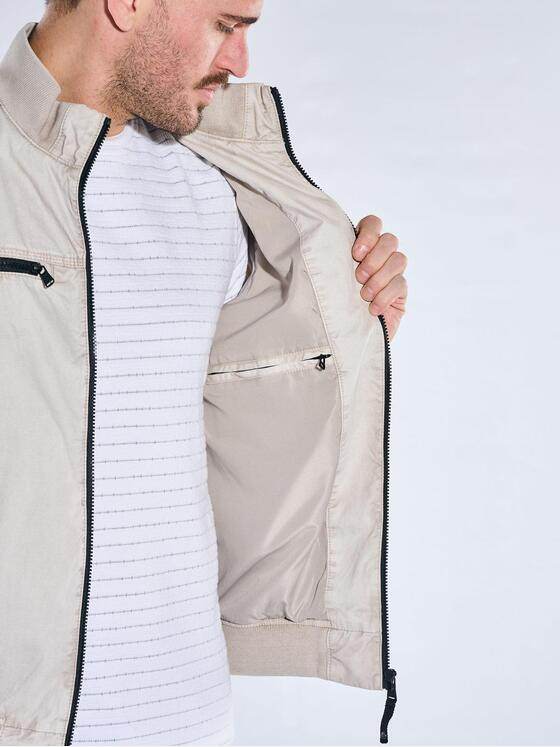 emilio adani Herren Modische Baumwolljacke Beige 40276