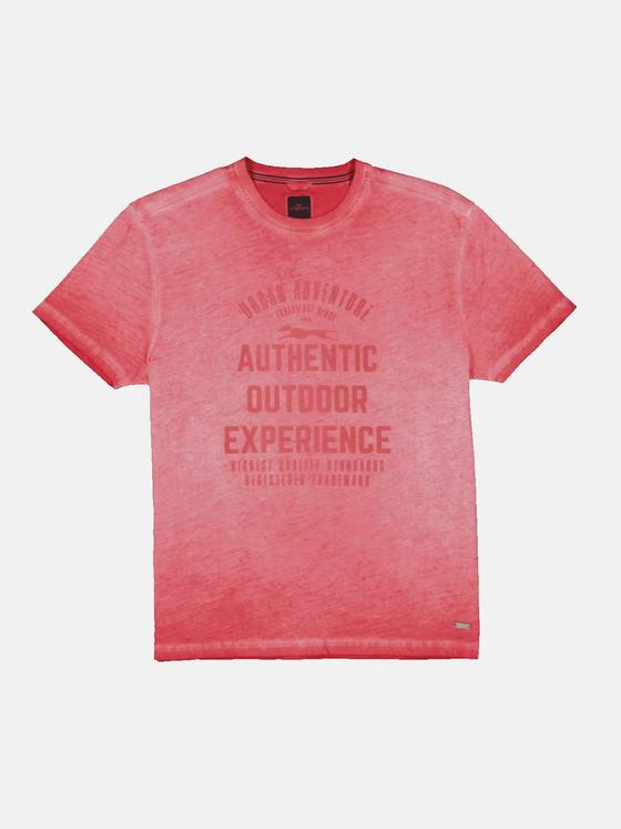 engbers Herren T-Shirt mit Print Rot 34341
