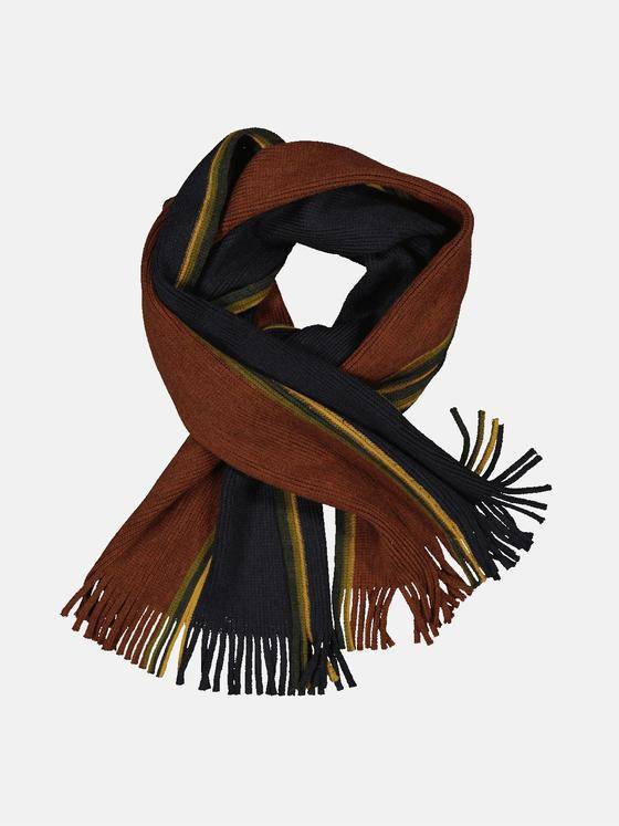 engbers Herren Schal gestreift Rostorange 33863