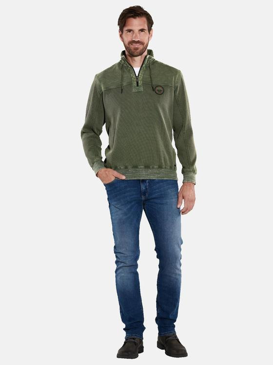 engbers Herren Sweatshirt mit Stehbund Grün 35665