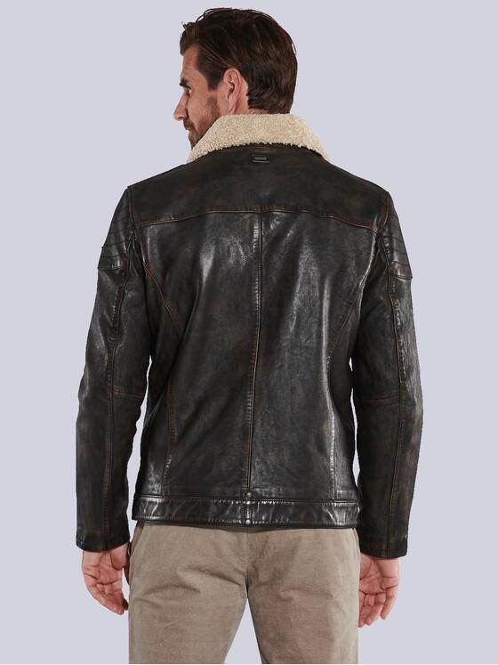 engbers Herren Lederjacke regular Braun 35444