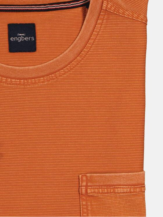 engbers Herren T-Shirt strukturiert Orange 36828