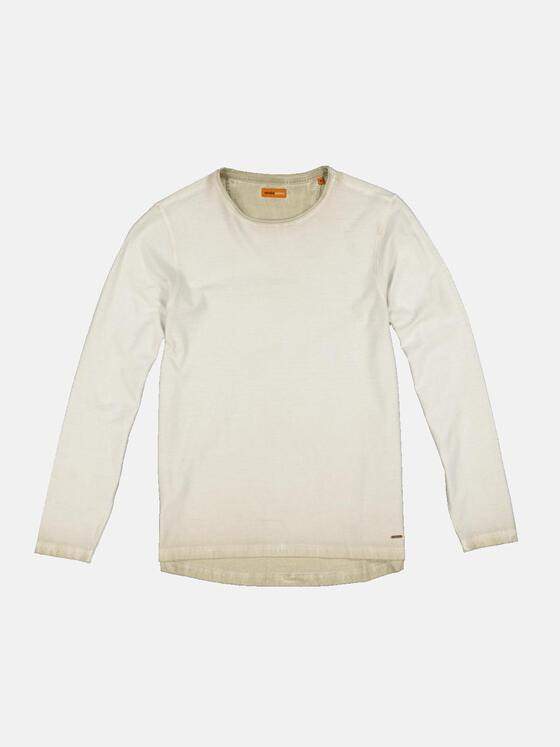 emilio adani Herren Pullover gestreift Beige 35286