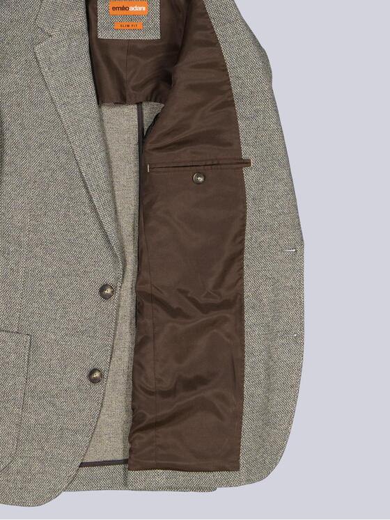emilio adani Herren Freizeit-Sakko slim fit Beige 39139