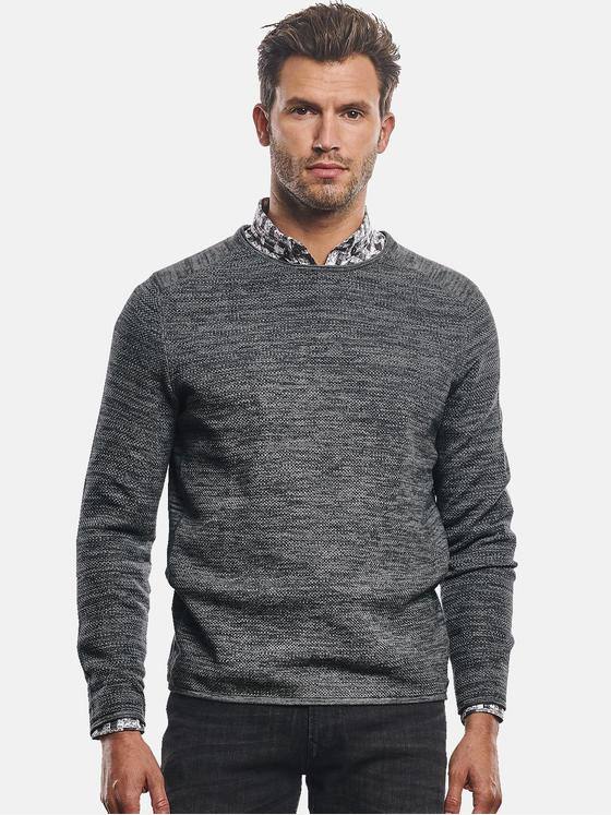 engbers Herren Pullover Rundhals Dunkelgrau 30982