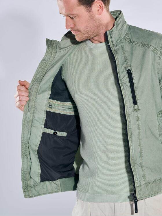 engbers Herren Baumwoll-Jacke Gruen 40273