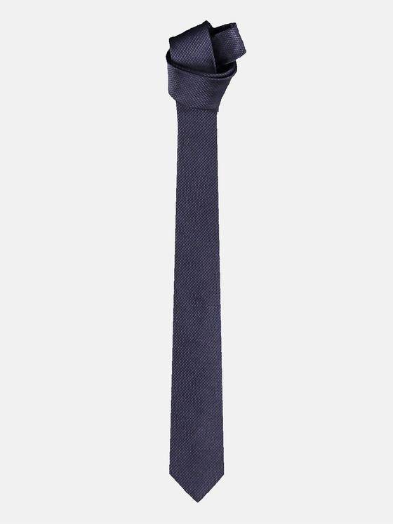 emilio adani Herren Krawatte mit dezentem Minimalmuster Blau 30484
