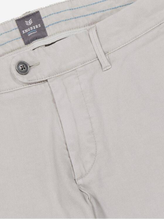 ENGBERS GERMANY Herren Chino aus Waren-Hightech-Material Hellgrau 37533