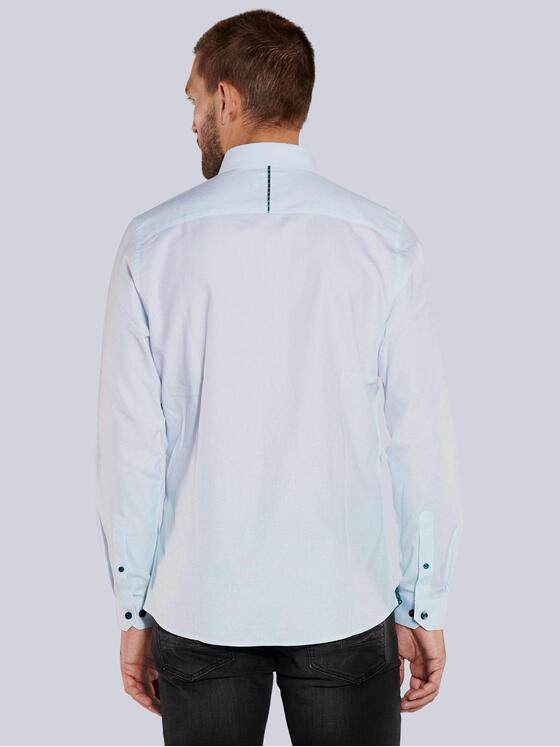 emilio adani Herren Langarm-Hemd uni Blau 36120