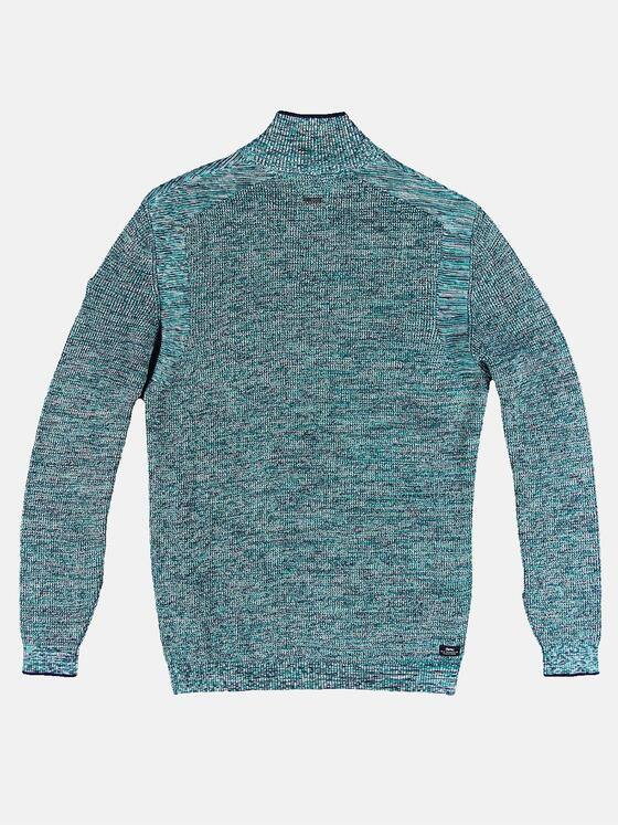 engbers Herren Troyer Pullover mit Stehkragen Türkis 30912