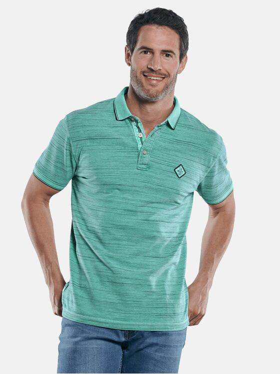 engbers Herren Poloshirt in melierter Optik Mint 29787