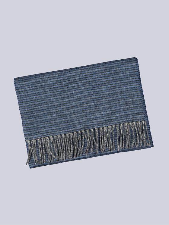 emilio adani Herren Schal gemustert Blau 35875