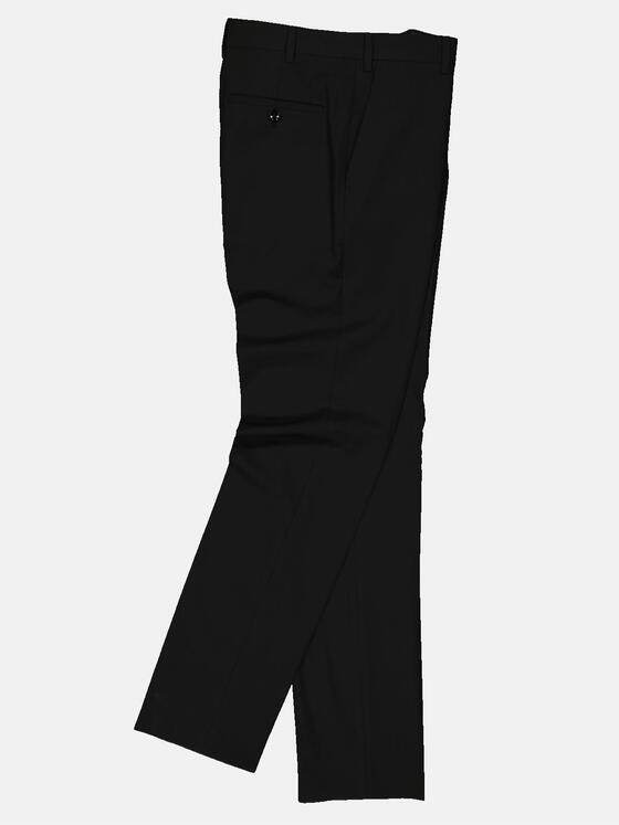 emilio adani Herren Anzug-Hose slim fit Schwarz 34572