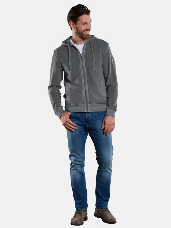 engbers Herren Sweatjacke mit Kapuze Grau 34144