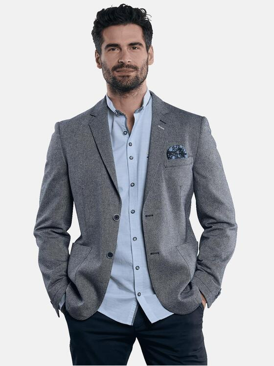 engbers Herren Sportives Freizeit-Sakko Marineblau 31076