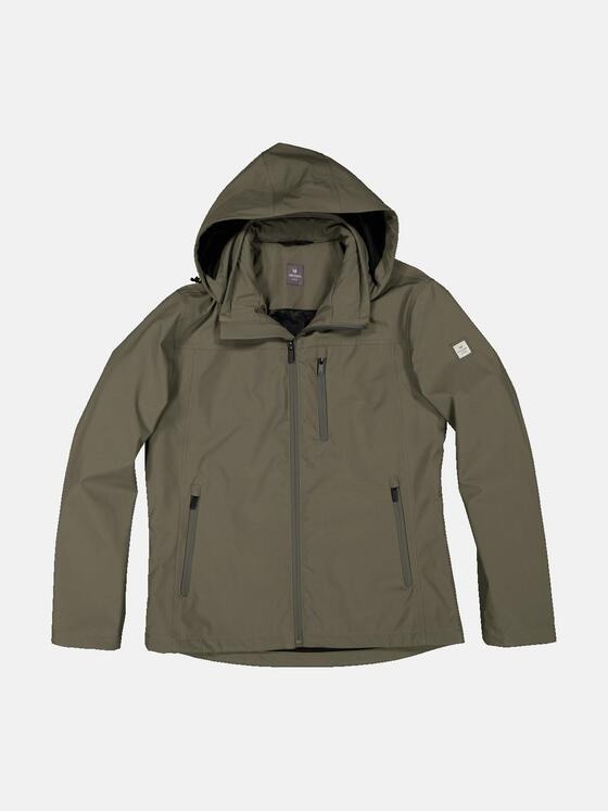 ENGBERS GERMANY Herren Funktionsjacke mit abnehmbarer Kapuze Grün 34492
