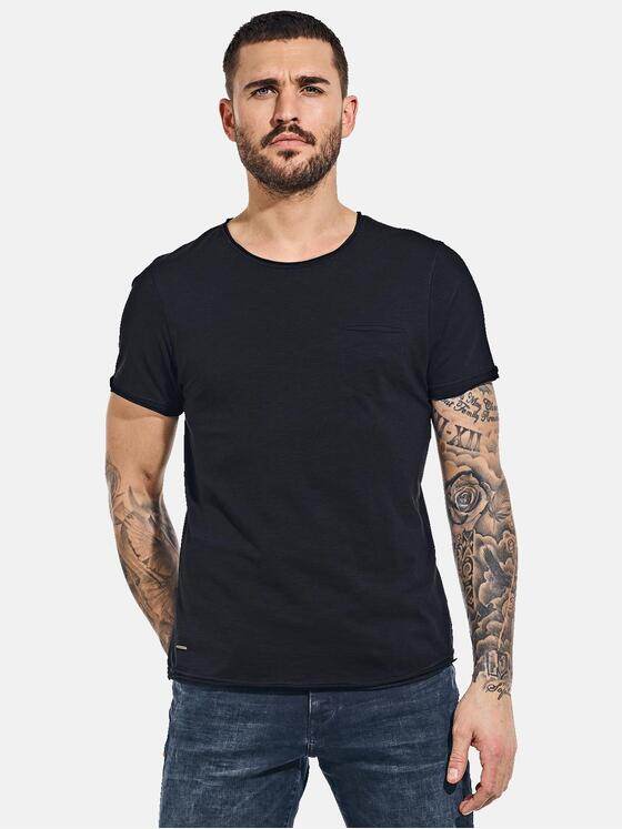 emilio adani Herren Basic-Shirt "My Favorite" Schwarz 33488