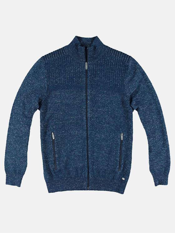 engbers Herren Lässige Strickjacke Petrolblau 30821