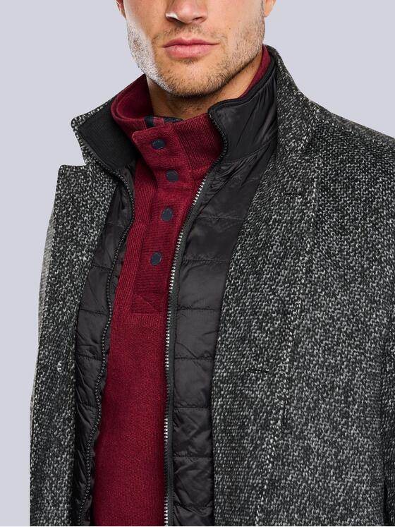 engbers Herren Mantel mit heraustrennbarem Inlet Anthrazit 33593