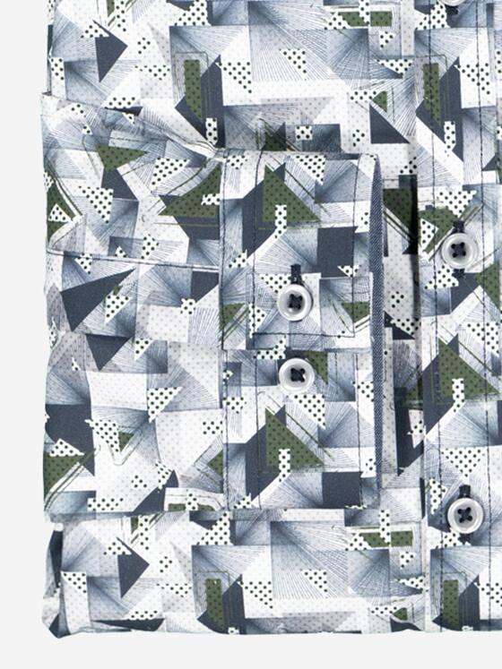 engbers Herren Langarm-Hemd gemustert Oliv 37641