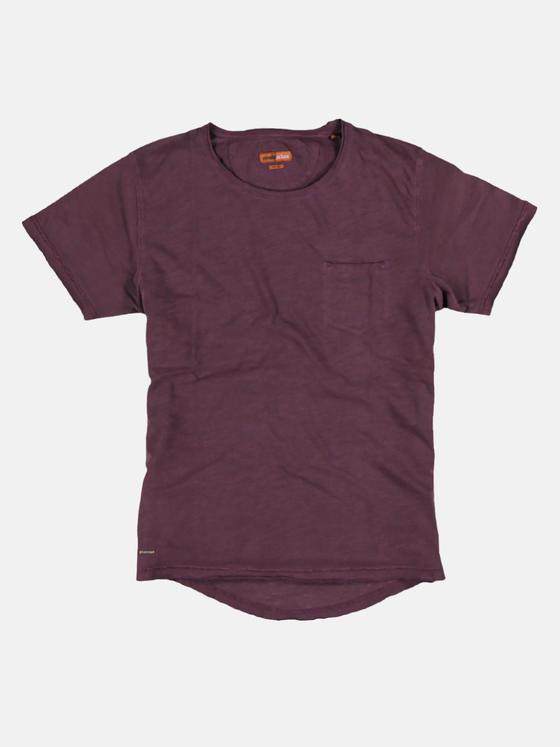 emilio adani Herren Rundhals T-Shirt Violett 26370