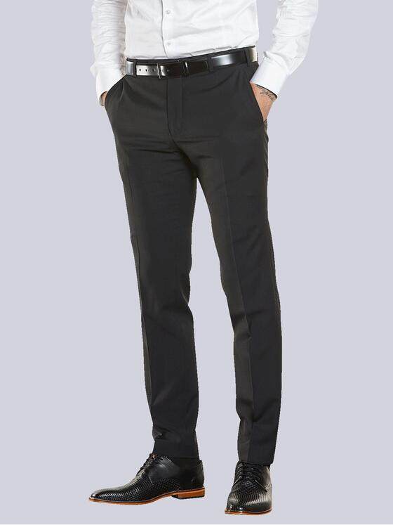 emilio adani Herren Anzughose slim fit Schwarz 34916