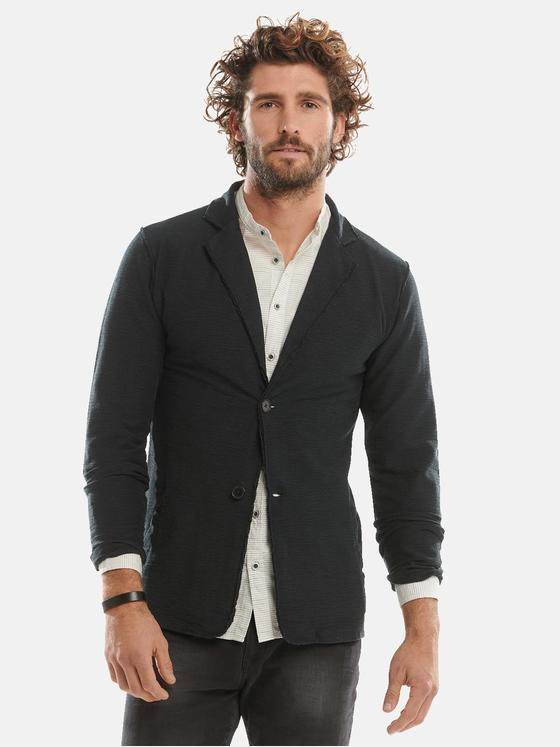 emilio adani Herren Sweat-Sakko Schwarz 30956
