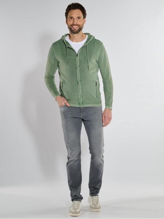 engbers Herren Cardigan uni Hellgruen 36685