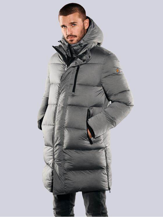 emilio adani Herren Mantel Grau 35430
